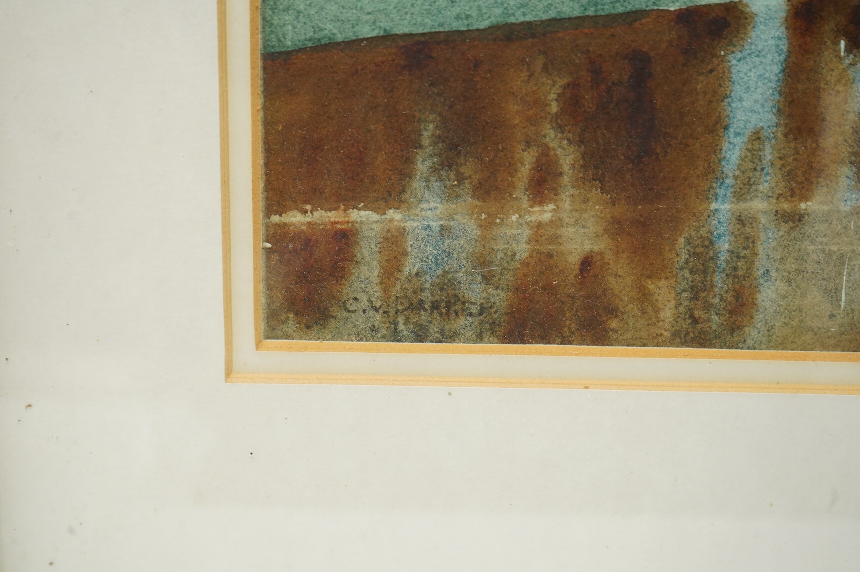 Cyril Victor Parker (1907-1983), ‘Peonies’, signed, at the mall galleries exhibition label verso, watercolour, 45 x 55cm